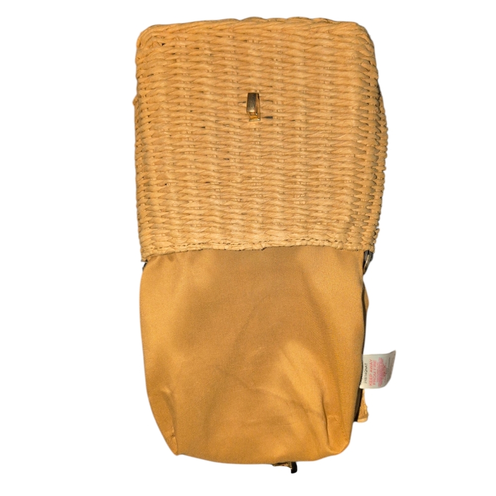 Topshop Womens Skyla Amber Acrylic Crossbody Wicker Straw Grab Bag - Picture 6 of 11